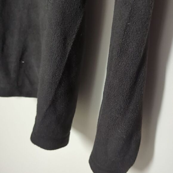 NWT Eddie Bauer Black Quarter Zip Fleece Pullover - Picture 3 of 6